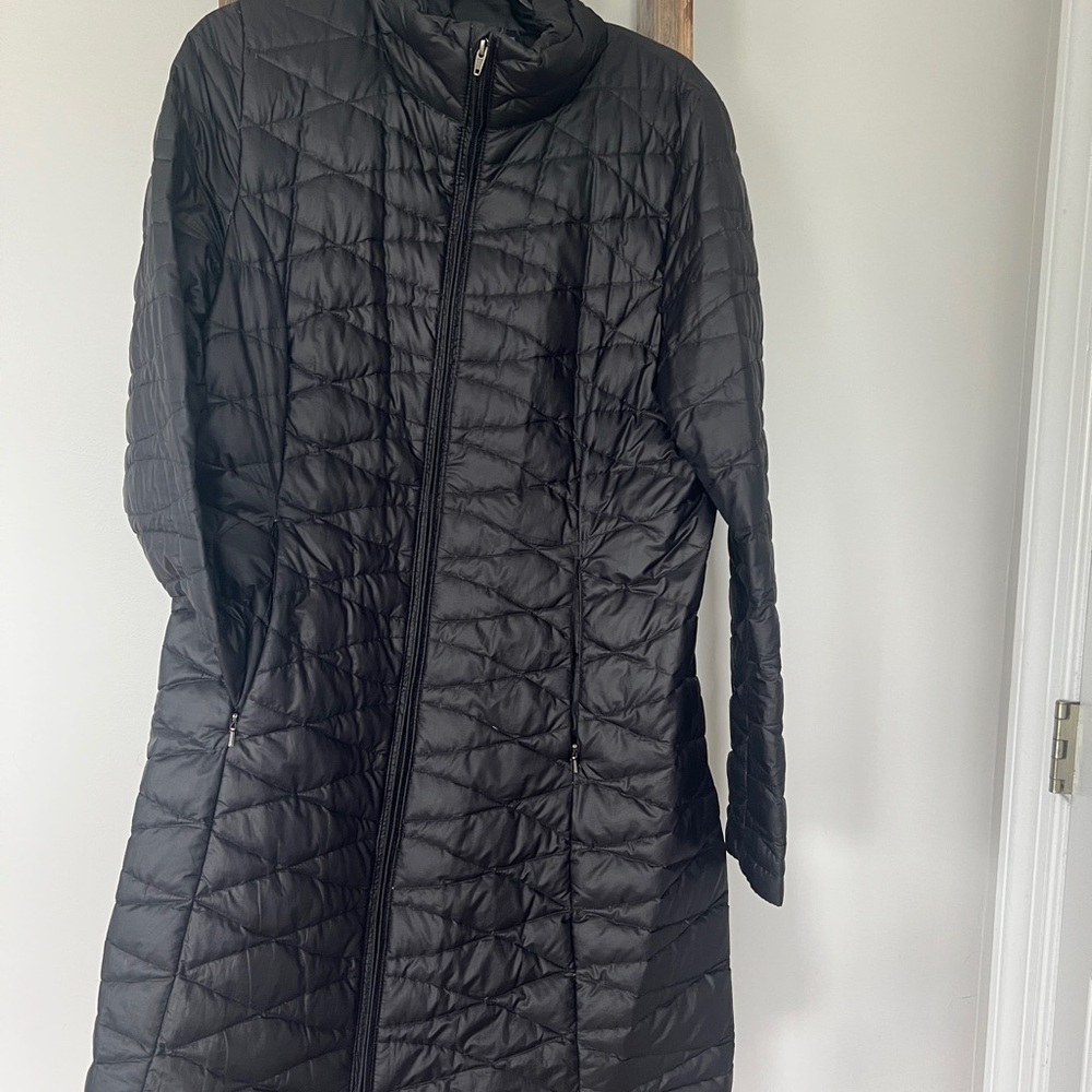 Patagonia Women's Long Black Quilted Puffer Jacket
